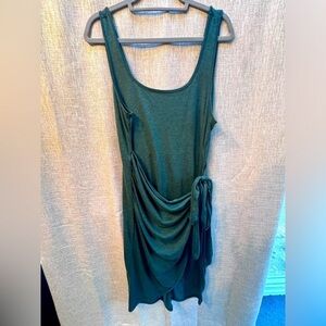 Shein Curve Army Green Wrap Front Tank Dress sz 2XL